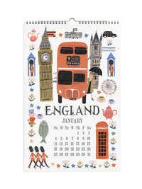 Rifle Paper Co 2026 World travel calendar
