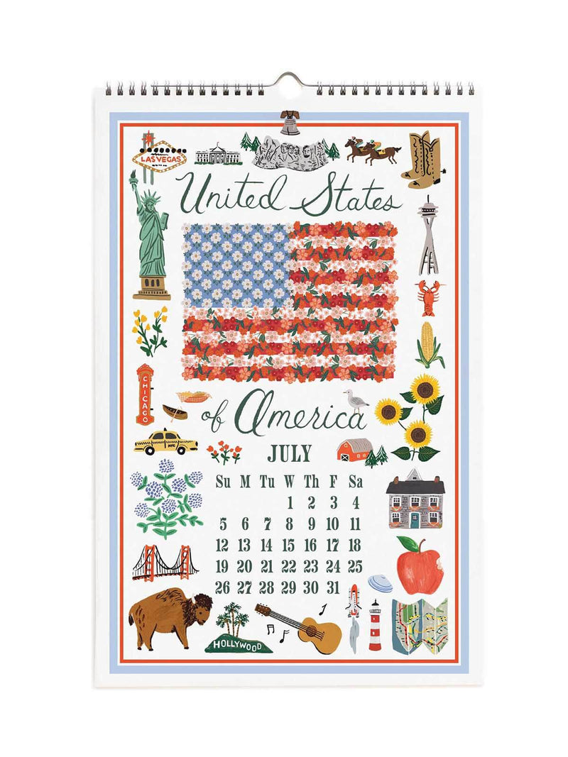Rifle Paper Co 2026 World travel calendar
