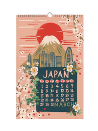 Rifle Paper Co 2026 World travel calendar