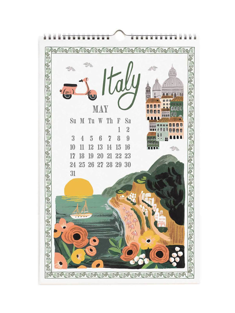Rifle Paper Co 2026 World travel calendar