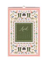 Rifle Paper Co 2026 flora calendar Apr