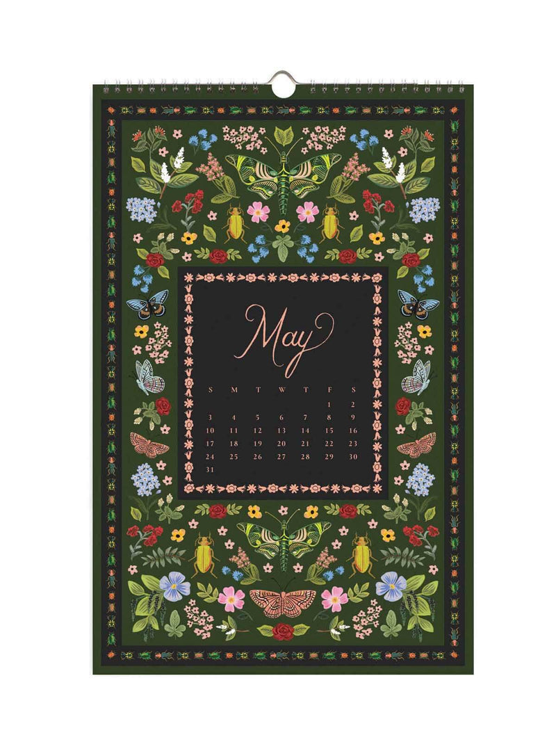 Rifle Paper Co 2026 flora calendar May