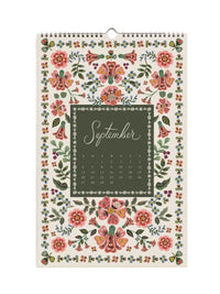 Rifle Paper Co 2026 flora calendar Sept
