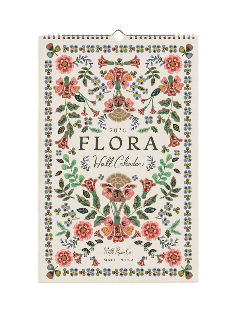 Rifle Paper Co 2026 flora wall calendar