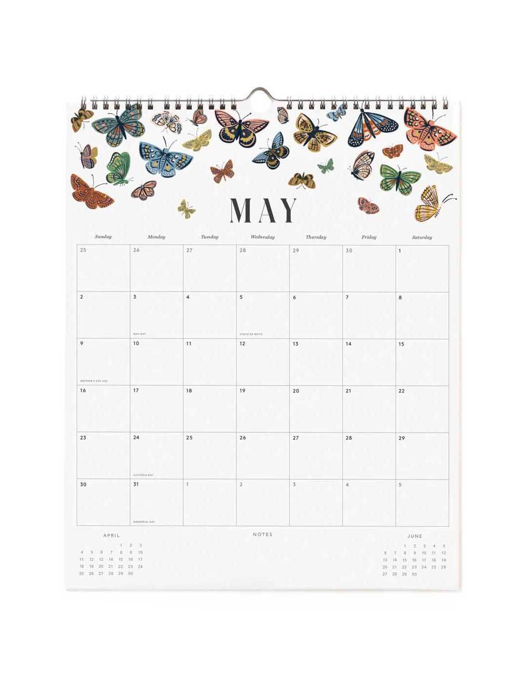 Rifle Paper Co 2027 floral appointment calendar May