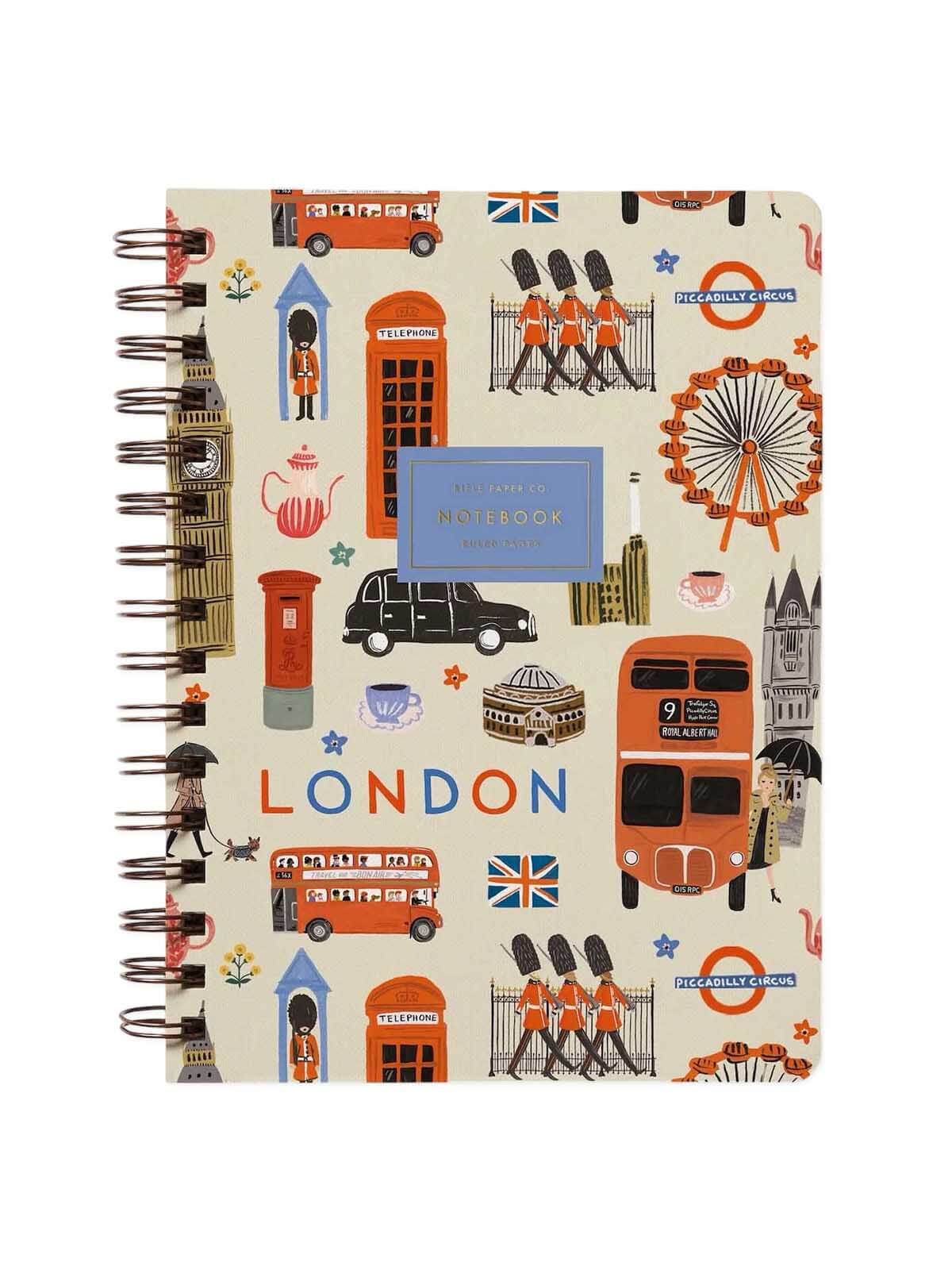 Rifle Paper Co London spiral notebook