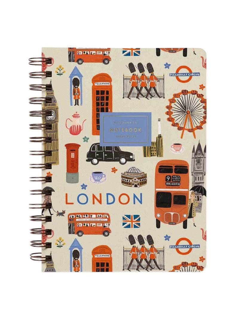 Rifle Paper Co London spiral notebook