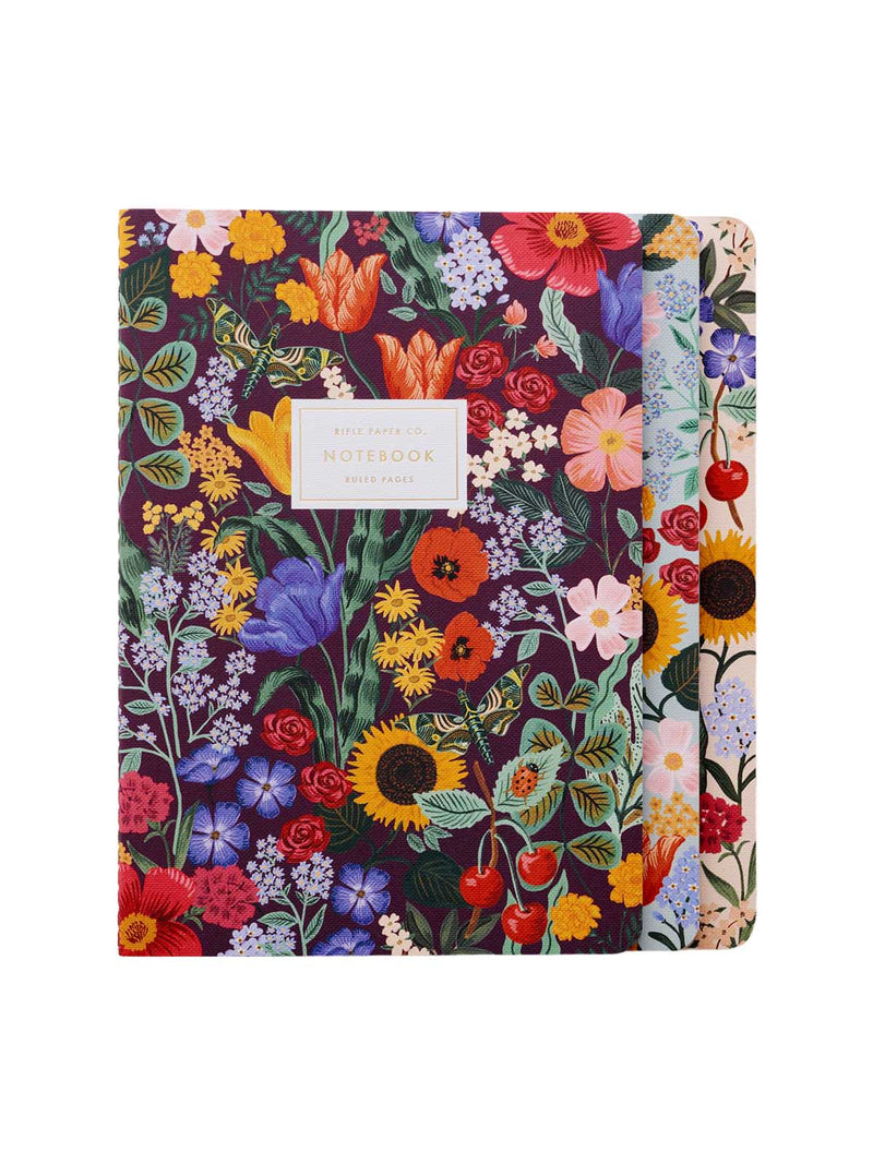 Rifle Paper Co blossom stitched notebooks