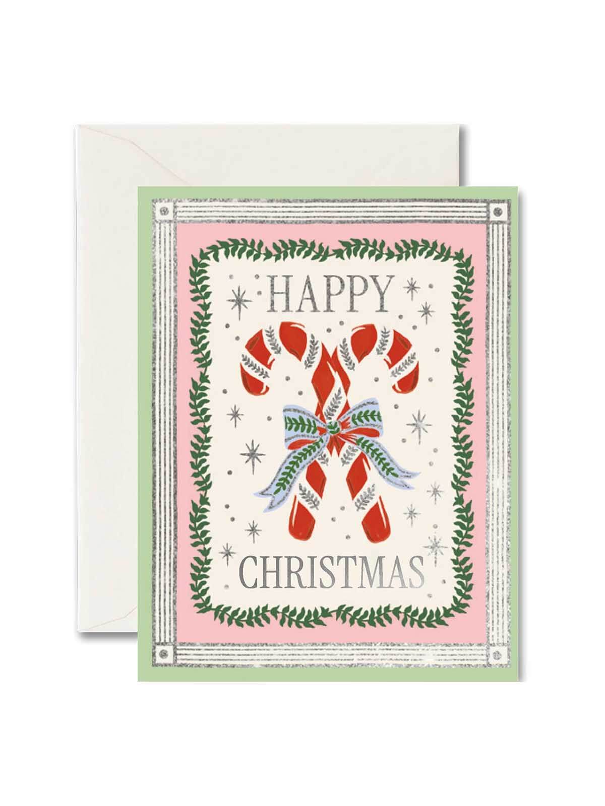 Rifle Paper Co candy canes Christmas card set