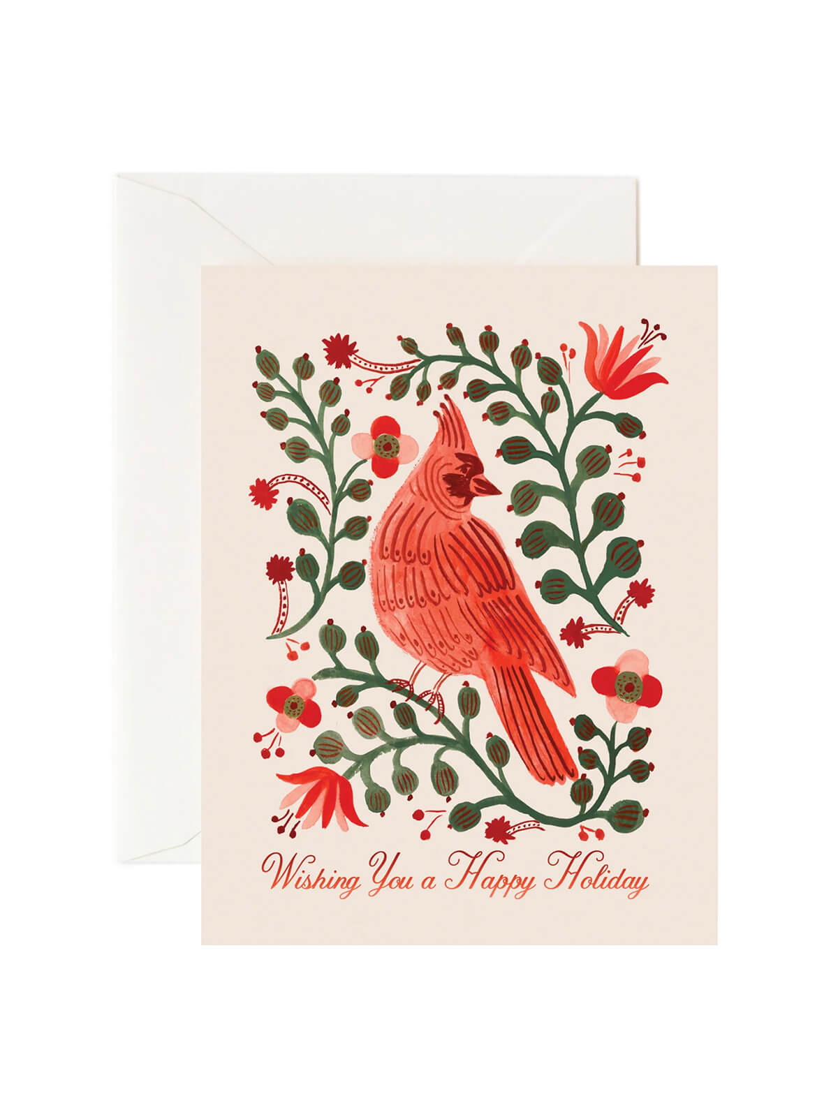 Rifle Paper Co cardinal happy holidays card set