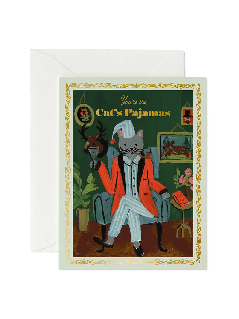 Rifle Paper Co cats pajamas card