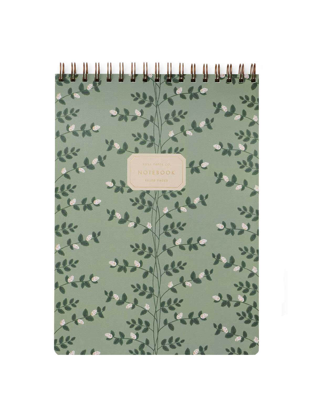 Rifle Paper Co climbing vine large top spiral notebook