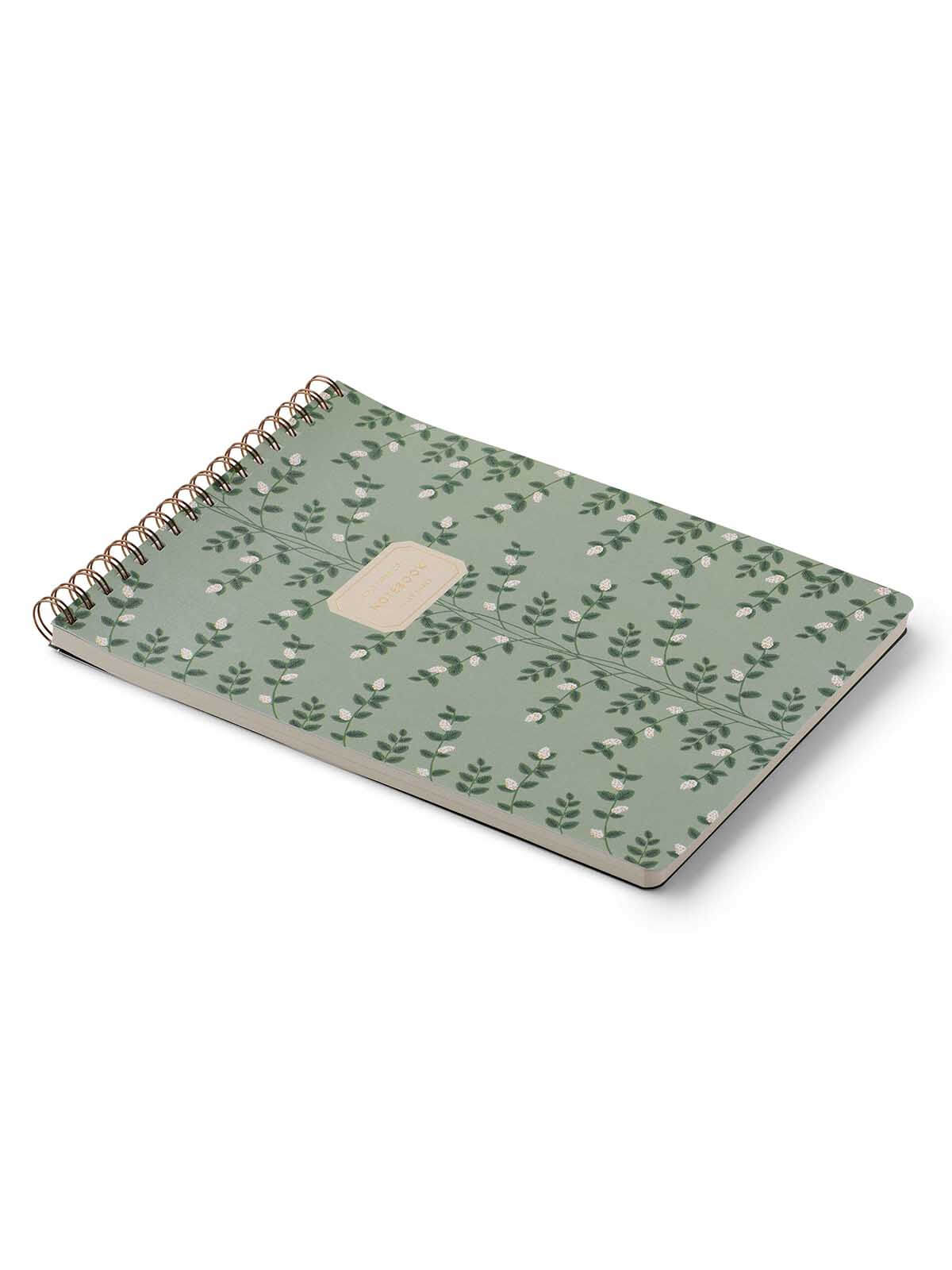 Rifle Paper Co climbing vine large top spiral notebook