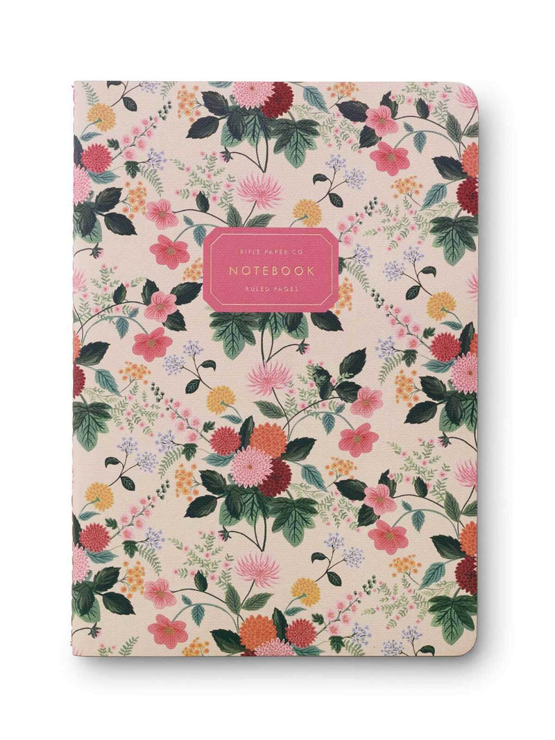 Rifle Paper Co dahlia stitched notebooks 1
