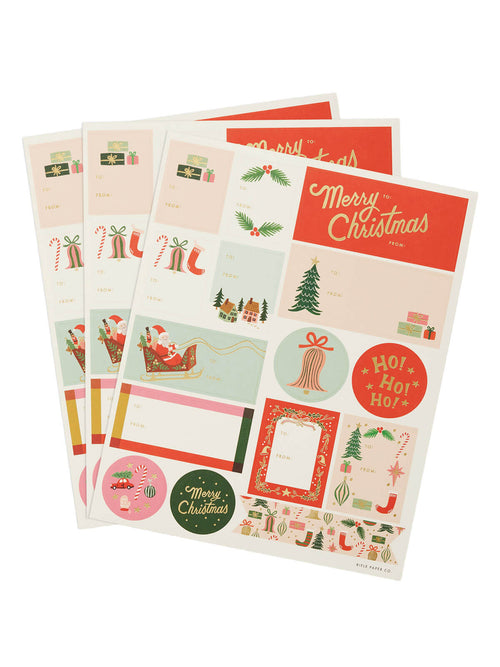 Rifle Paper Co deck the halls stickers