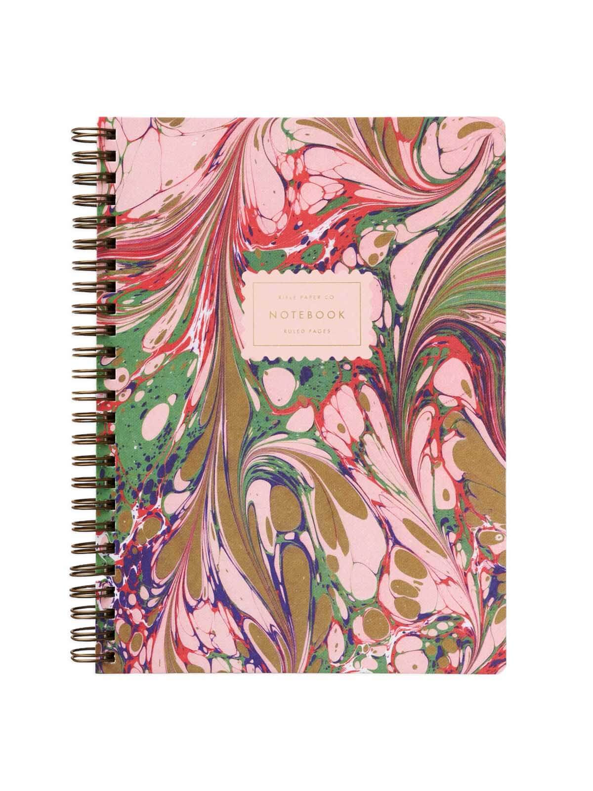 Rifle Paper Co florence  marbled cover spiral notebook