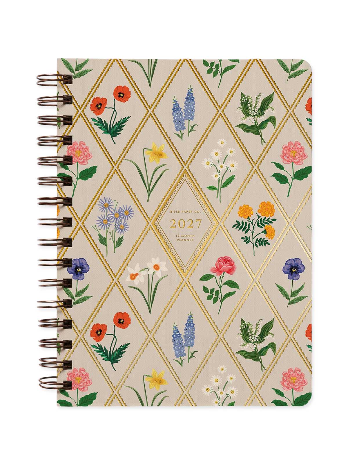 Rifle Paper Co garden party 12 month softcover planner