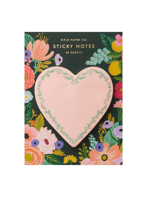 Rifle Paper Co heart sticky notes