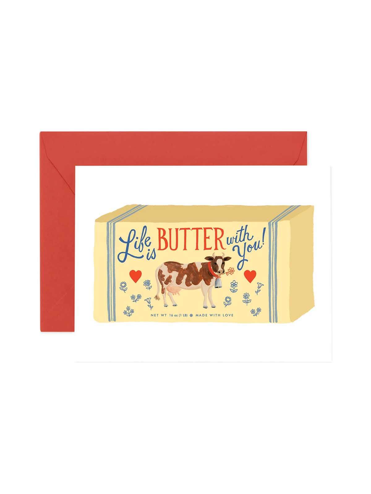 Rifle Paper Co life is butter with you card
