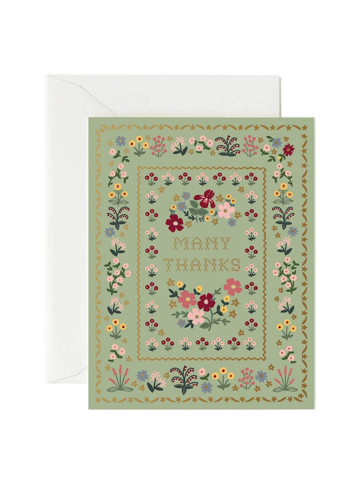 Rifle Paper Co Moss thank you card