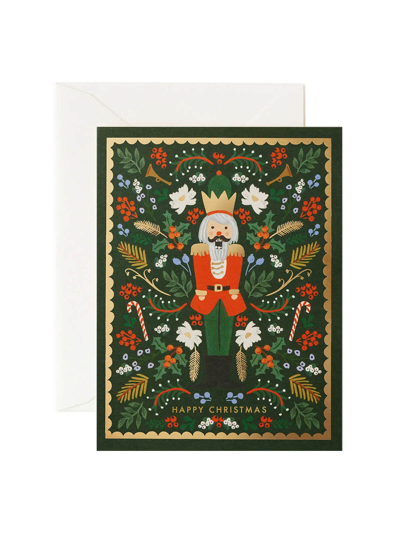 Rifle Paper Co evergreen nutcracker card