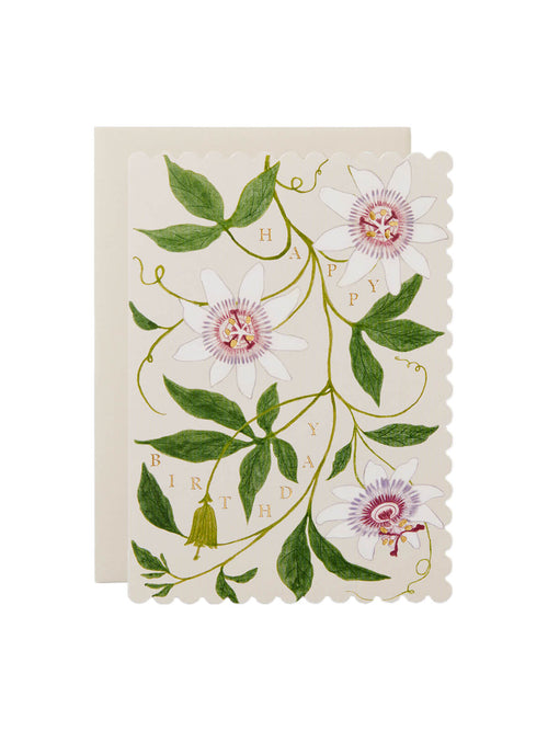 Rifle Paper Co passionflower birthday card