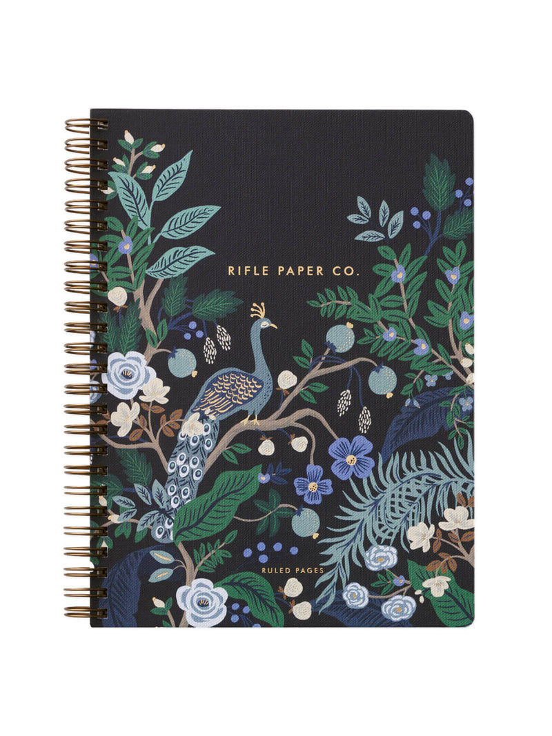 Rifle Paper Co peacock spiral notebook