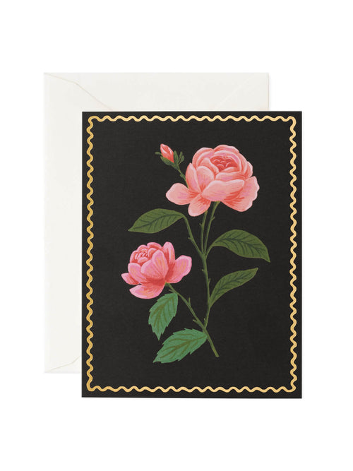 Rifle Paper Co pink rose card 