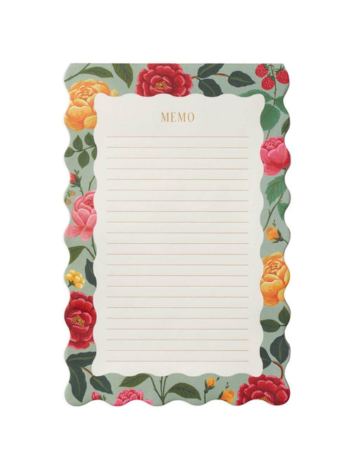 Rifle Paper Co roses memo notepad