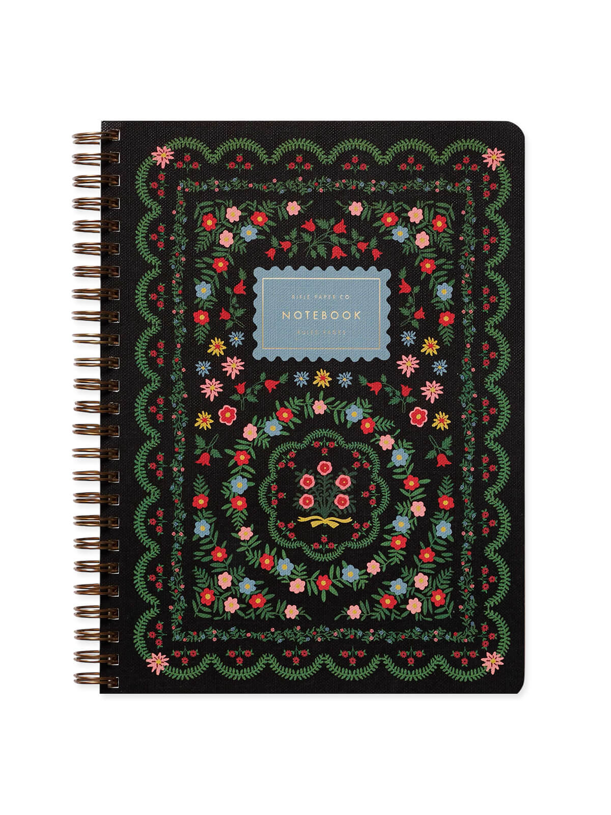 Rifle Paper Co rosette spiral notebook