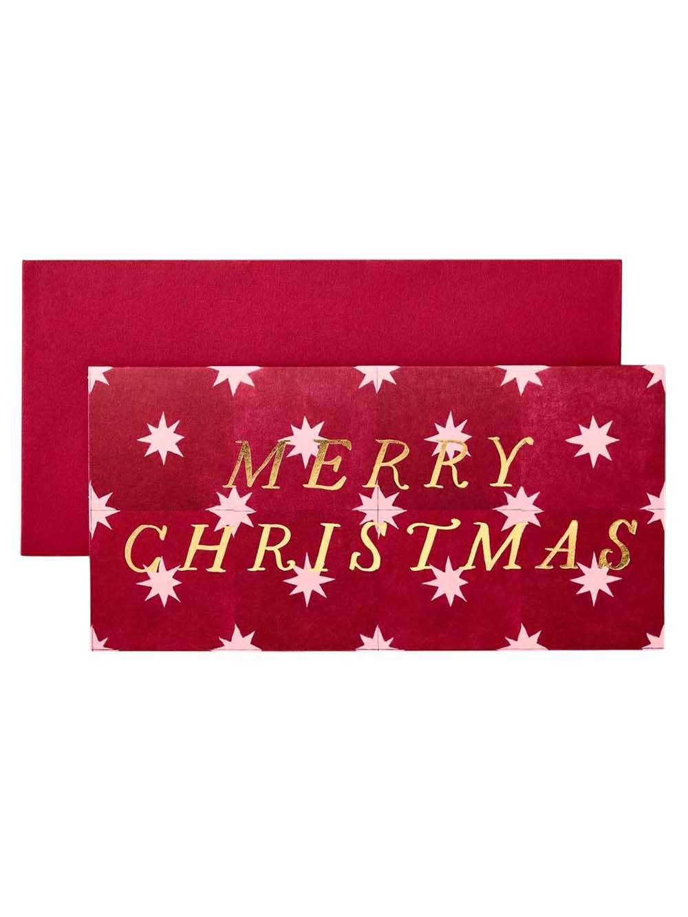 Wanderlust Paper Co scarlet star Christmas card