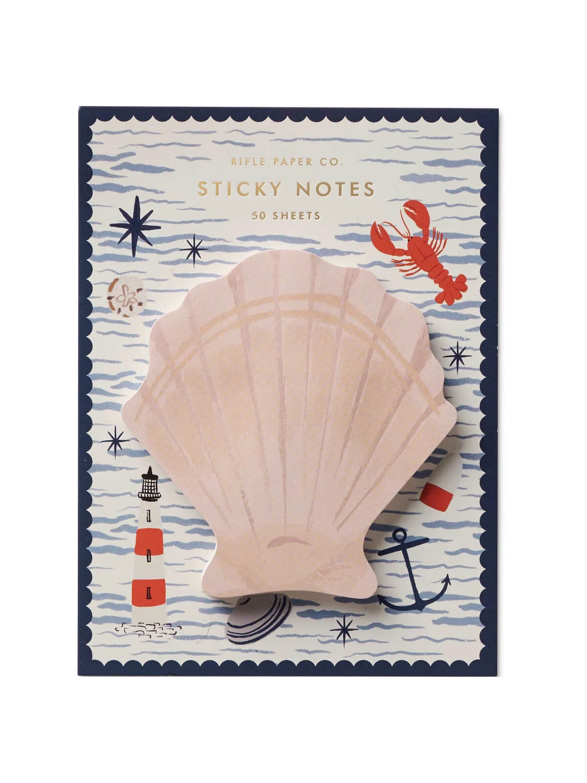 Rifle Paper Co shell sticky notes