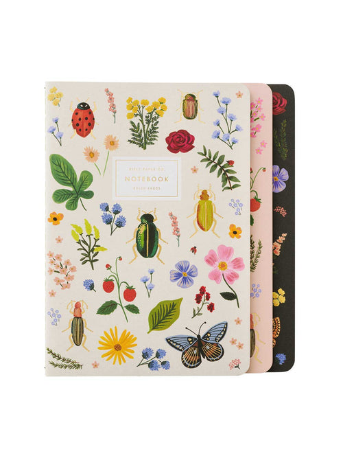 Rifle Paper Co stitched notebooks