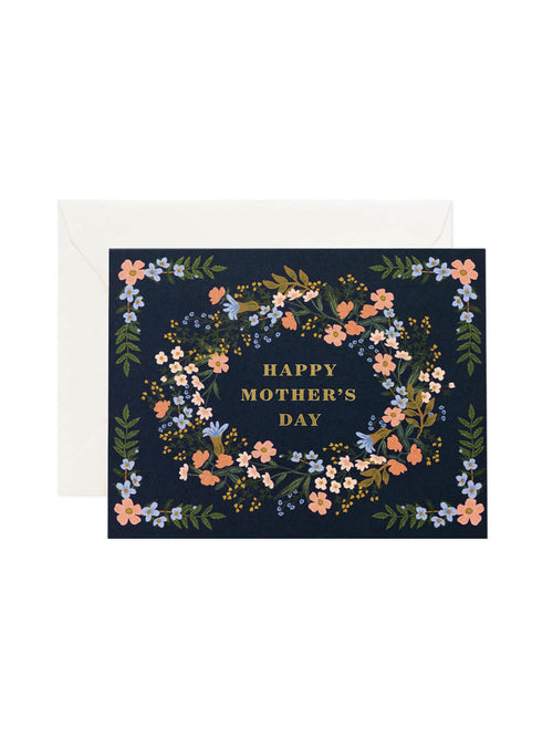 Rifle Paper Co wreath Mothers Day card