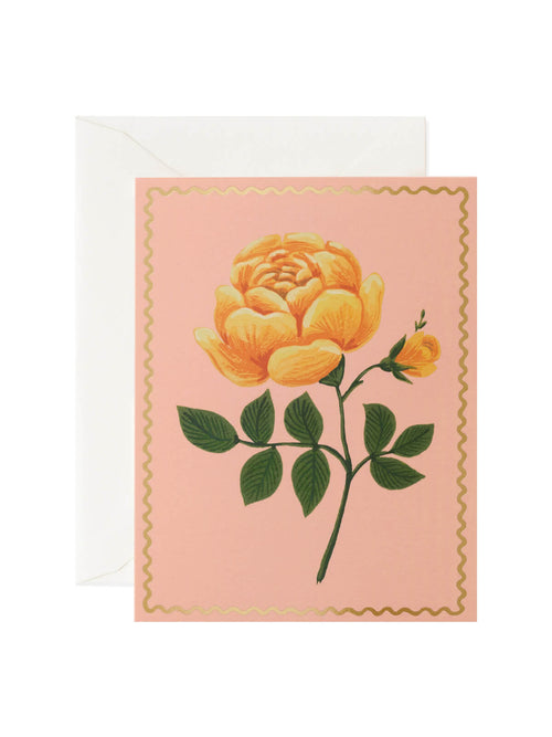Rifle Paper Co yellow rose card