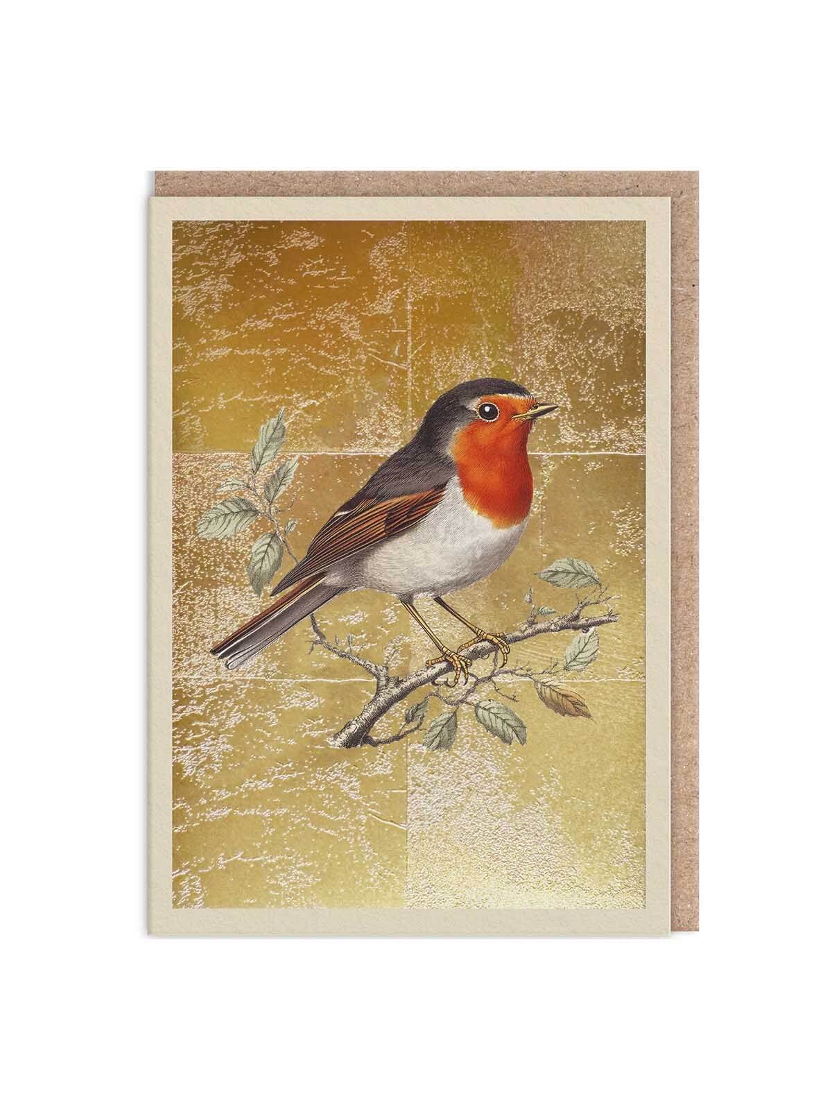 Robin gold foil card