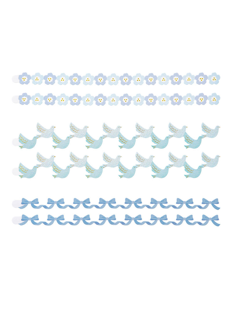 Scrapbook stickers blue