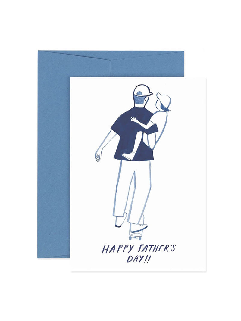 Skater dad fathers day card