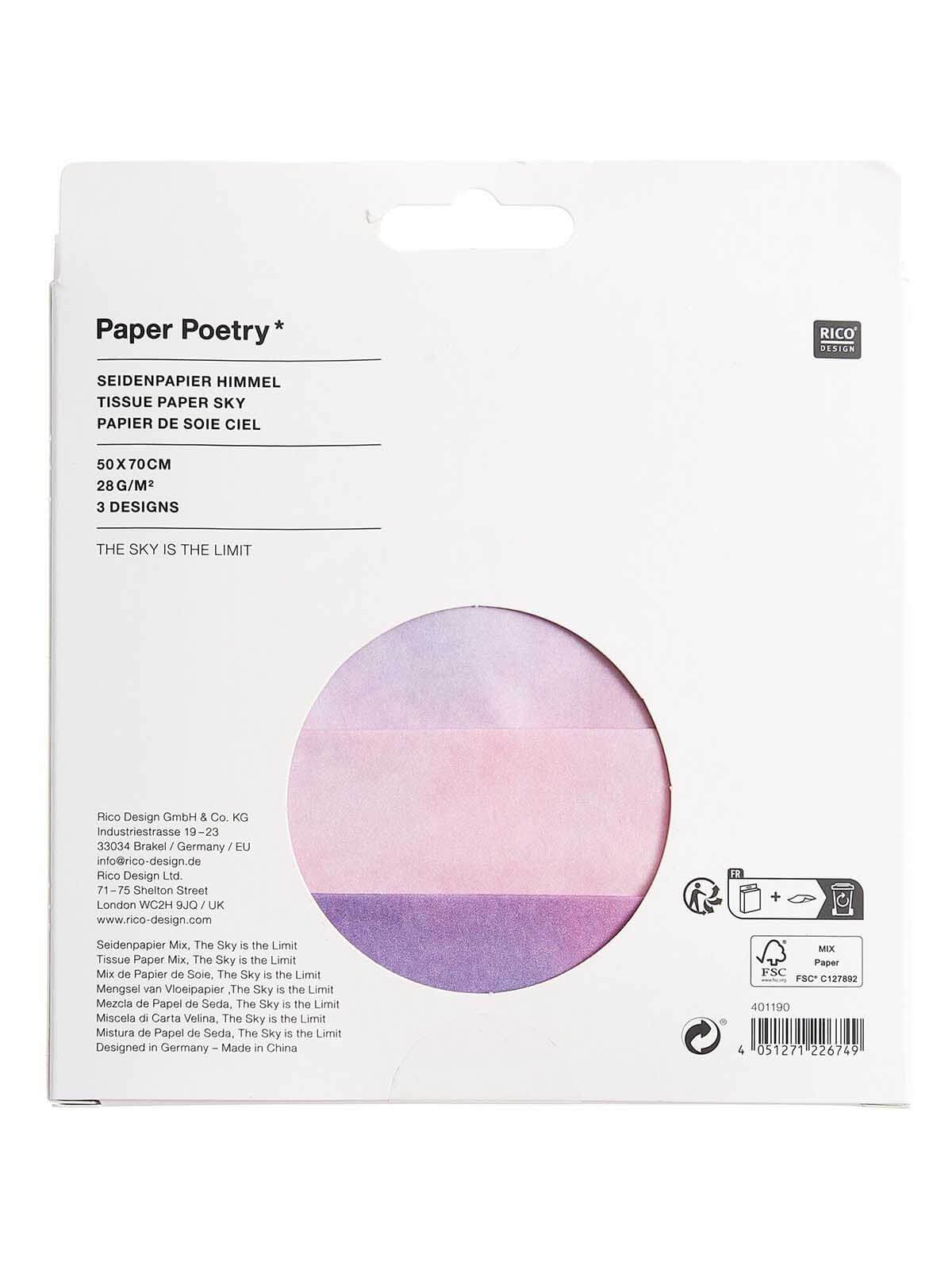 The sky is the limit tissue paper