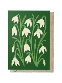 Snowdrops postcard card