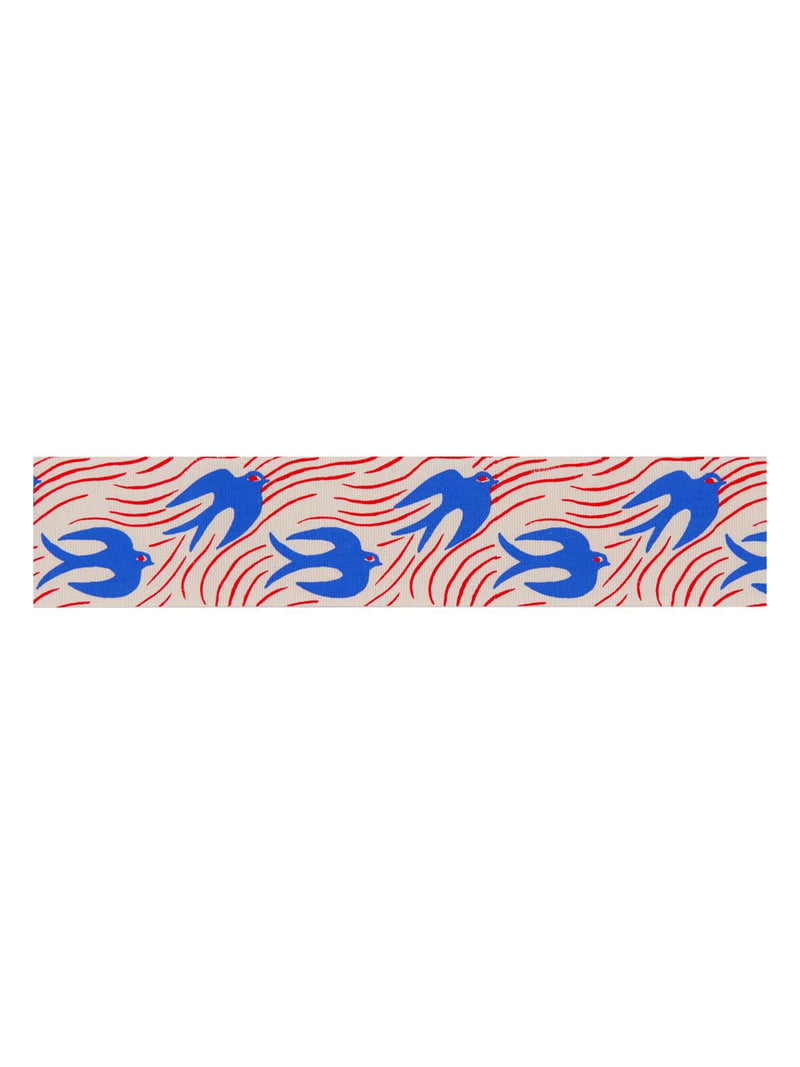 Swallows taffeta ribbon