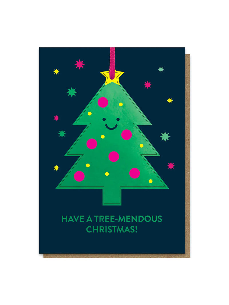 Tree-mendous Christmas pop out card