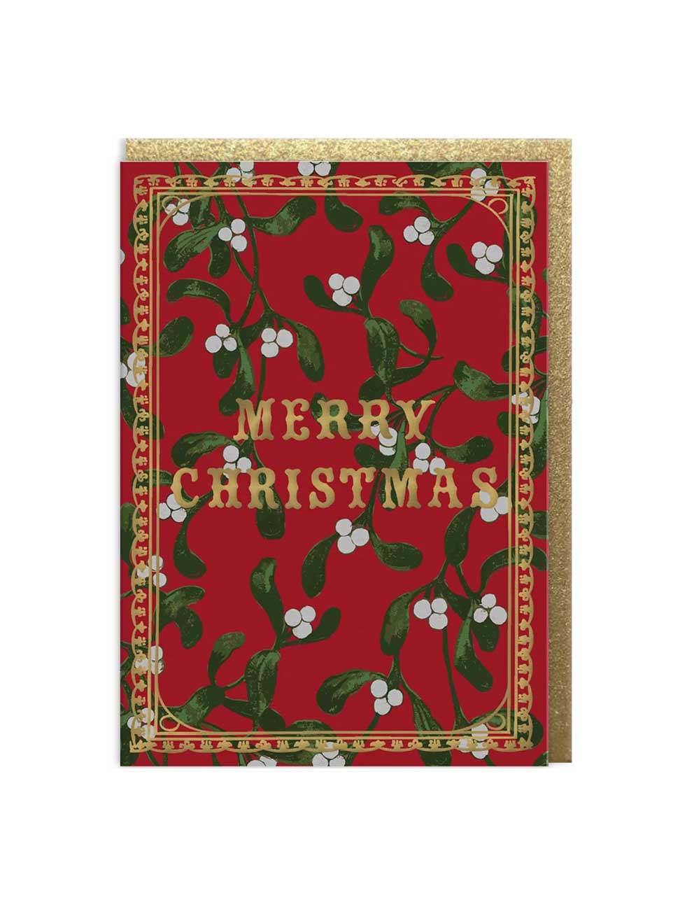 V&A Mistletoe Christmas card