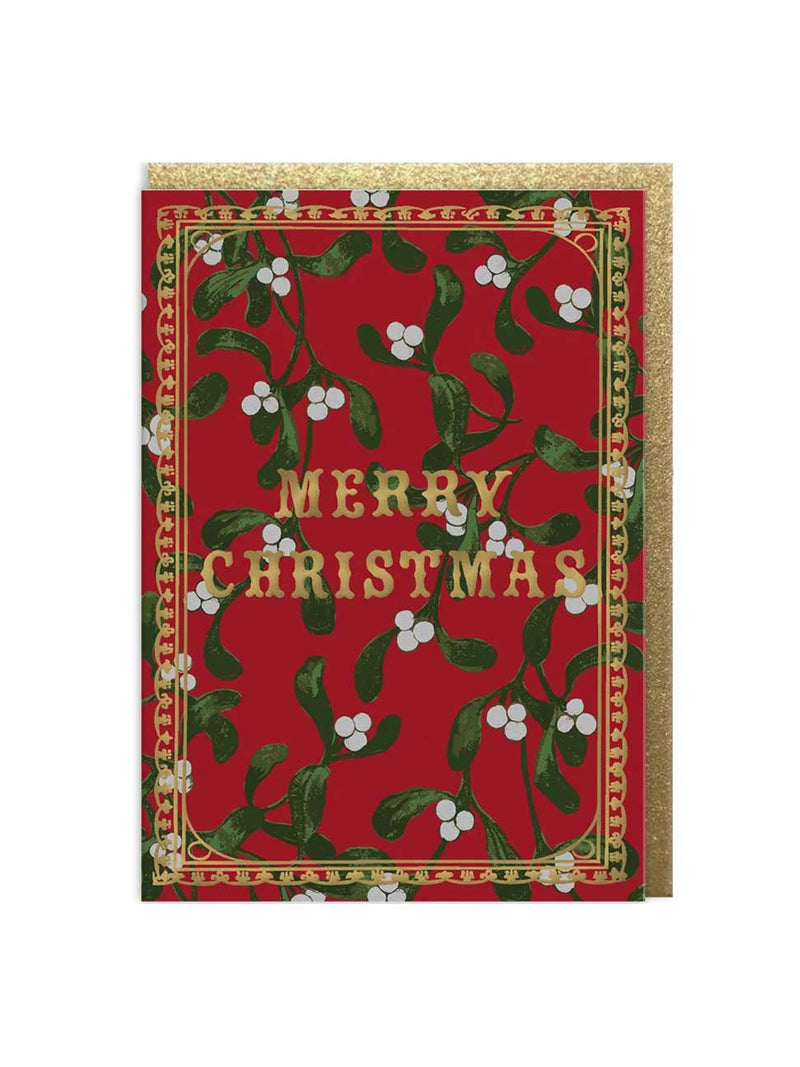 V&A Mistletoe Christmas card