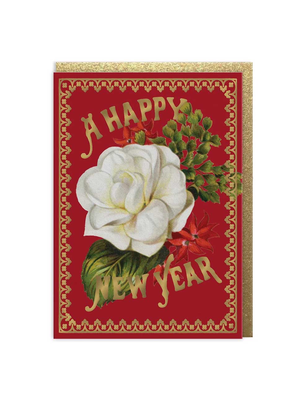 V&A New Year flower card