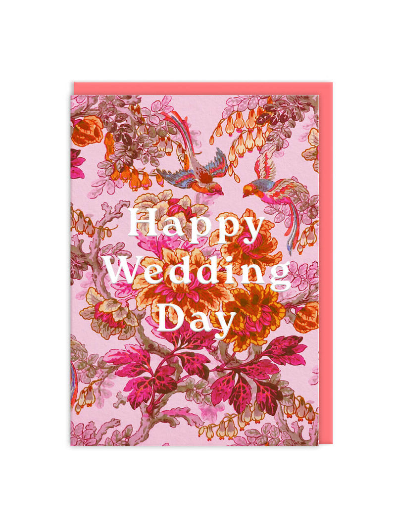 V&A birds of paradise wedding card