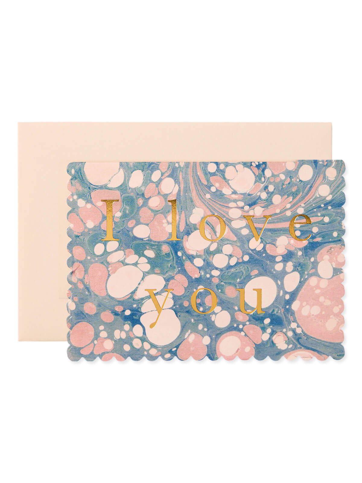 Wanderlust Paper Co I love you marble card