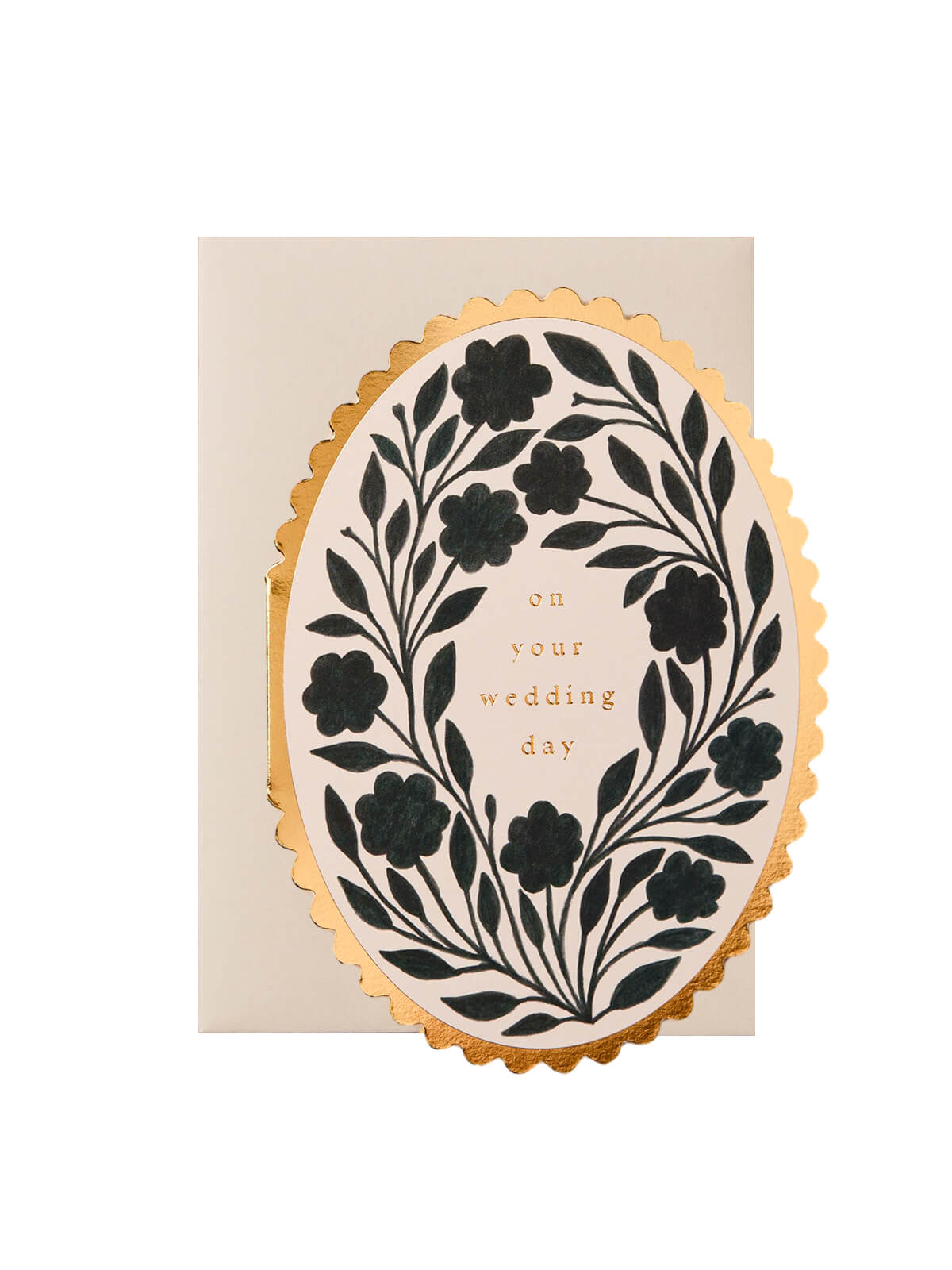 Wanderlust Paper Co ink flora wedding day card