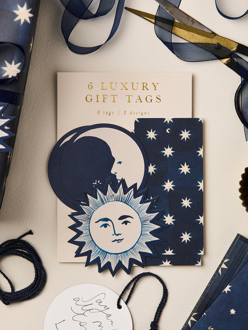 Wanderlust Paper Co moon and stars gift tags