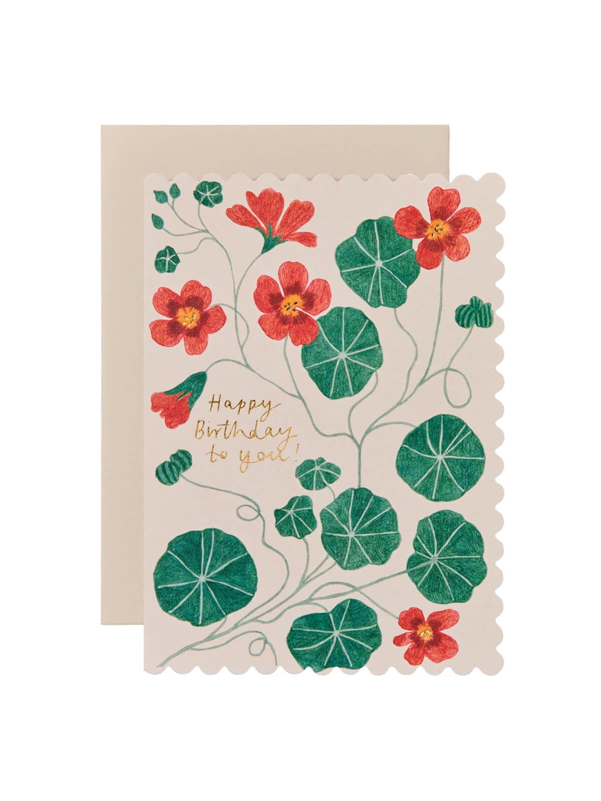 Wanderlust Paper Co nasturtium birthday card